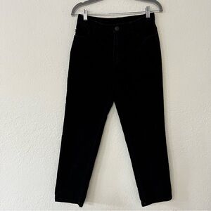VTG‎ Lauren Ralph Lauren Black Velour Paisley Print Jeans Women’s Size 8 Petite
